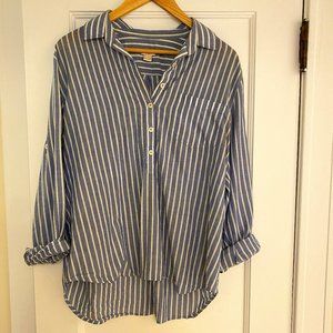 J. Crew Striped Popover Shirt